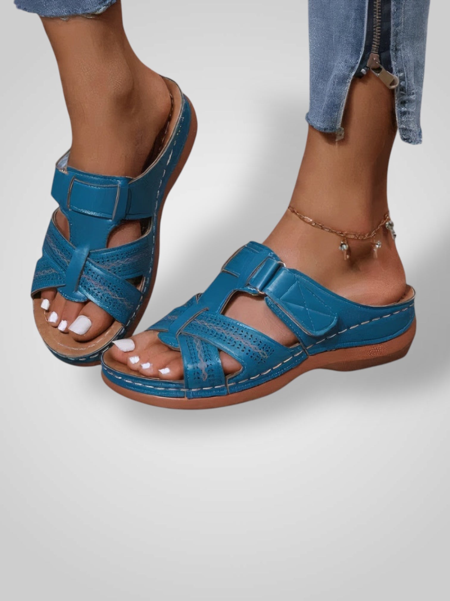 Omna – Orthopädische Ledersandalen für Damen – Ansicht 12