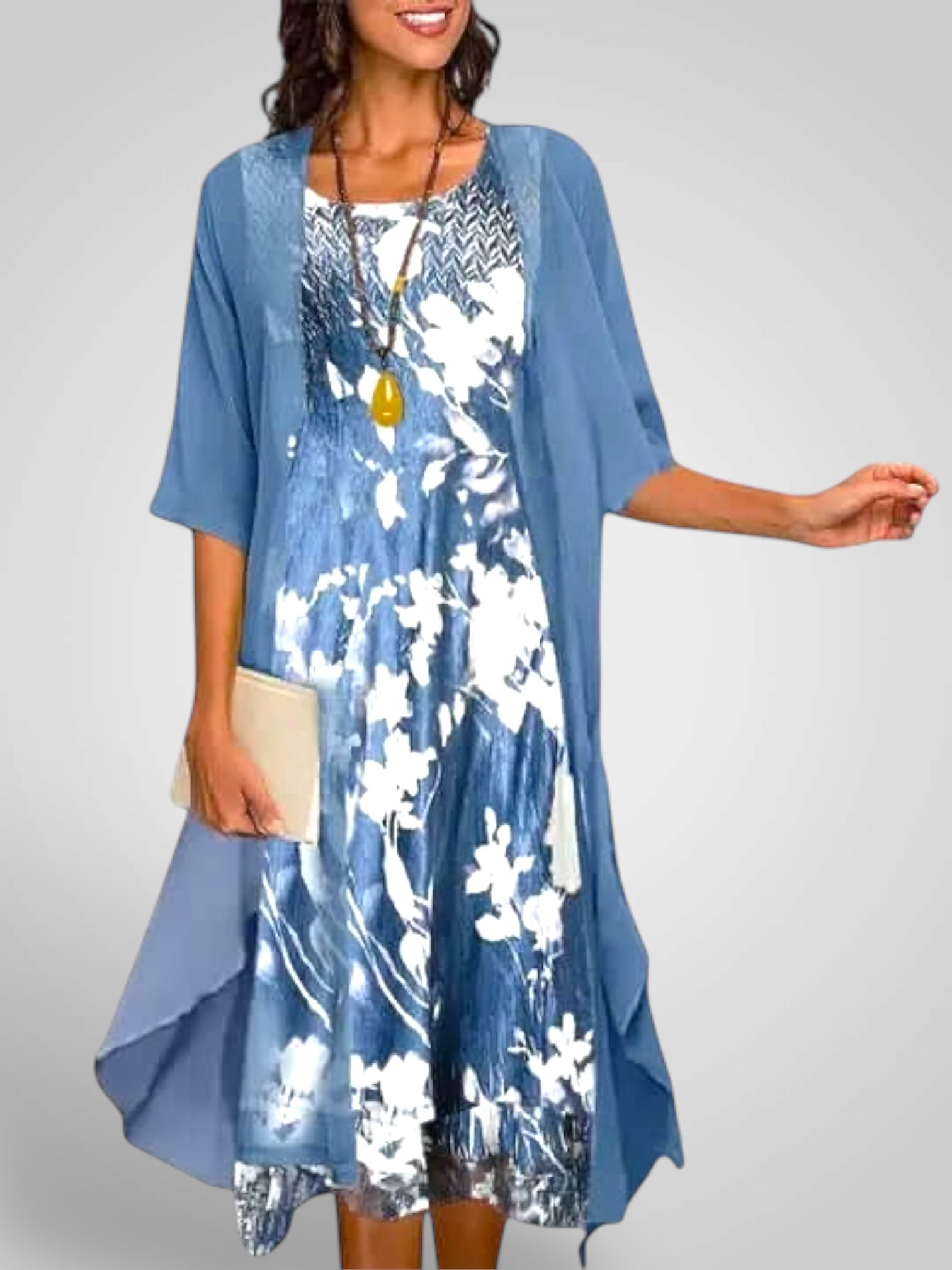 Anna – Florales Sommerkleid für Damen – Ansicht 3