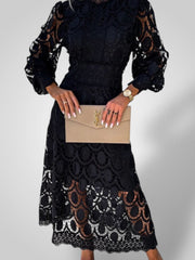 Patricia – Schlichtes Damenkleid mit Spitze – Ansicht 3