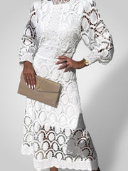 Patricia – Schlichtes Damenkleid mit Spitze – Ansicht 4
