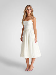 Alexa – Midikleid für Damen mit dünnen Trägern