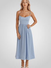Alexa – Midikleid für Damen mit dünnen Trägern – Ansicht 7