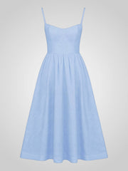 Alexa – Midikleid für Damen mit dünnen Trägern – Ansicht 11