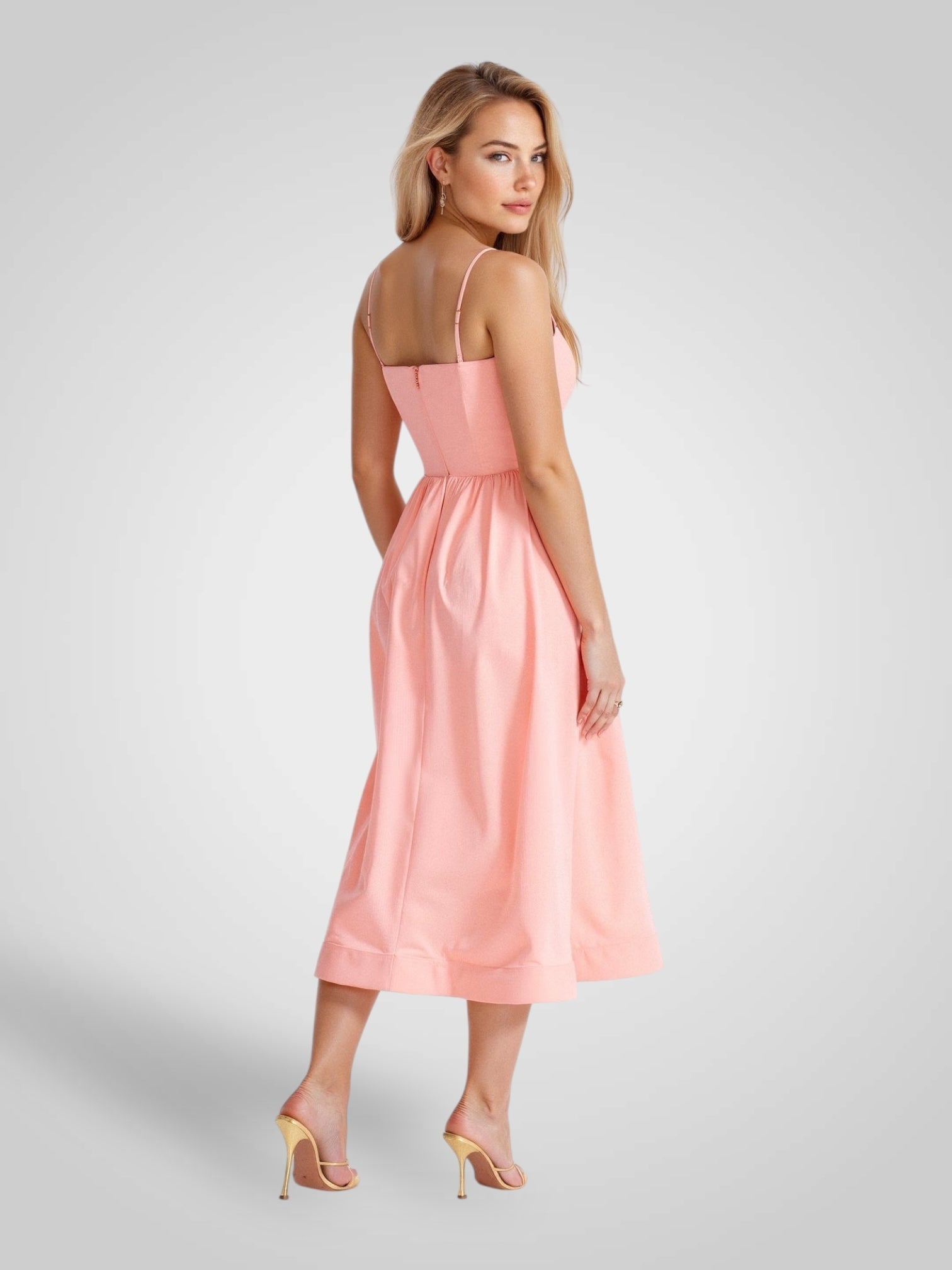 Alexa – Midikleid für Damen mit dünnen Trägern – Ansicht 13