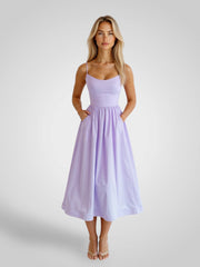 Alexa – Midikleid für Damen mit dünnen Trägern – Ansicht 3