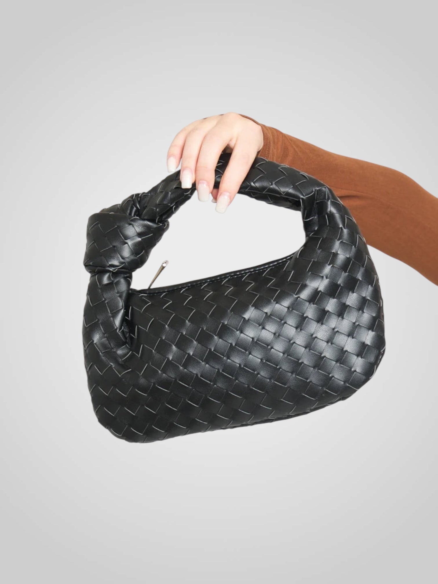 Aura – Weinrote Mini-Tasche für Damen aus Öko-Leder – Ansicht 8