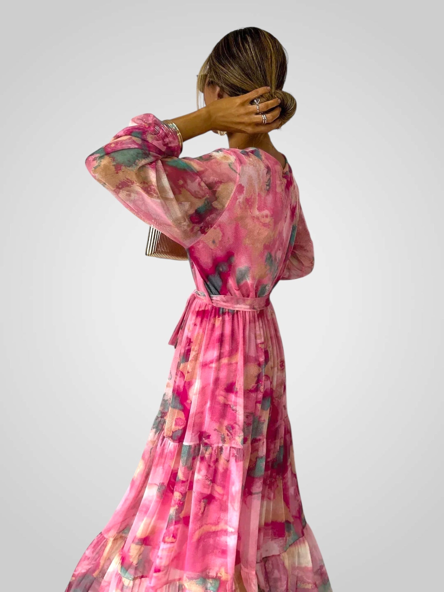 Vera – Langärmeliges Sommerkleid für Damen – Ansicht 3