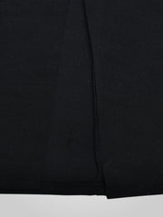 Loravel – Schwarzes Satin-Maxikleid mit Schlitz – Ansicht 7