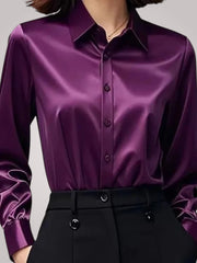 Damen-Satinbluse Elvir