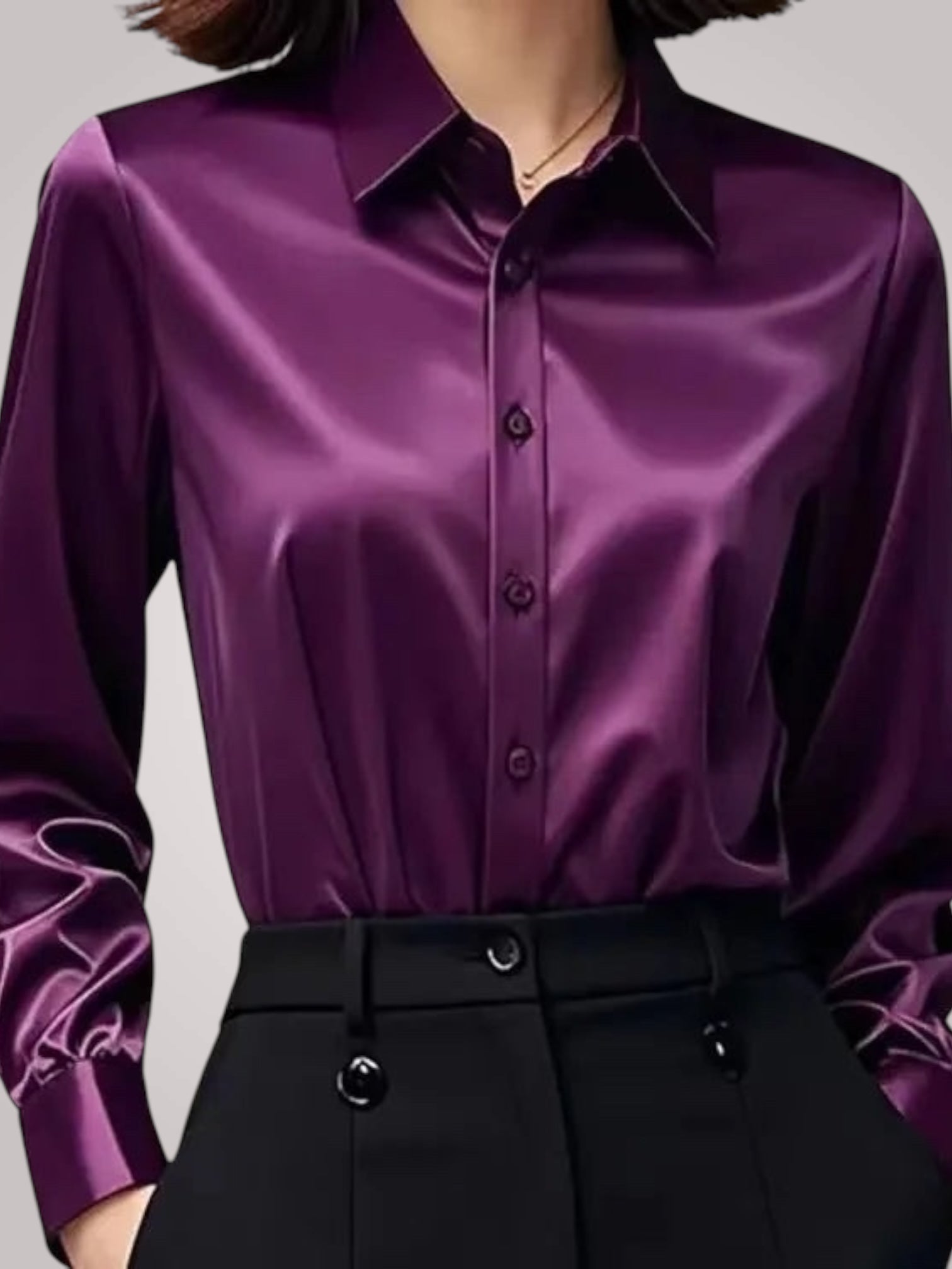 Damen-Satinbluse Elvir