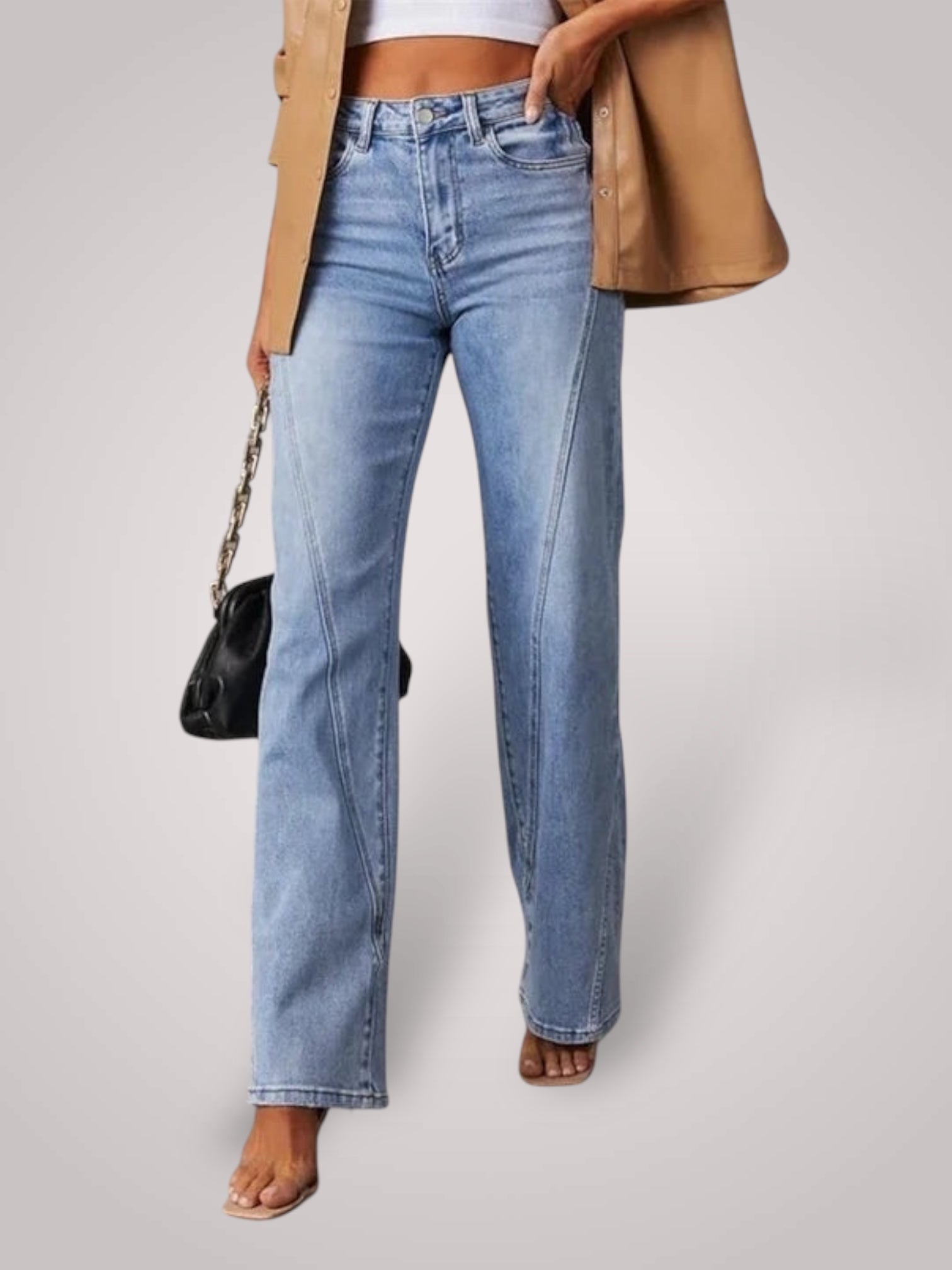 Lova – Weite Mid-Rise-Jeans für Damen – Ansicht 6