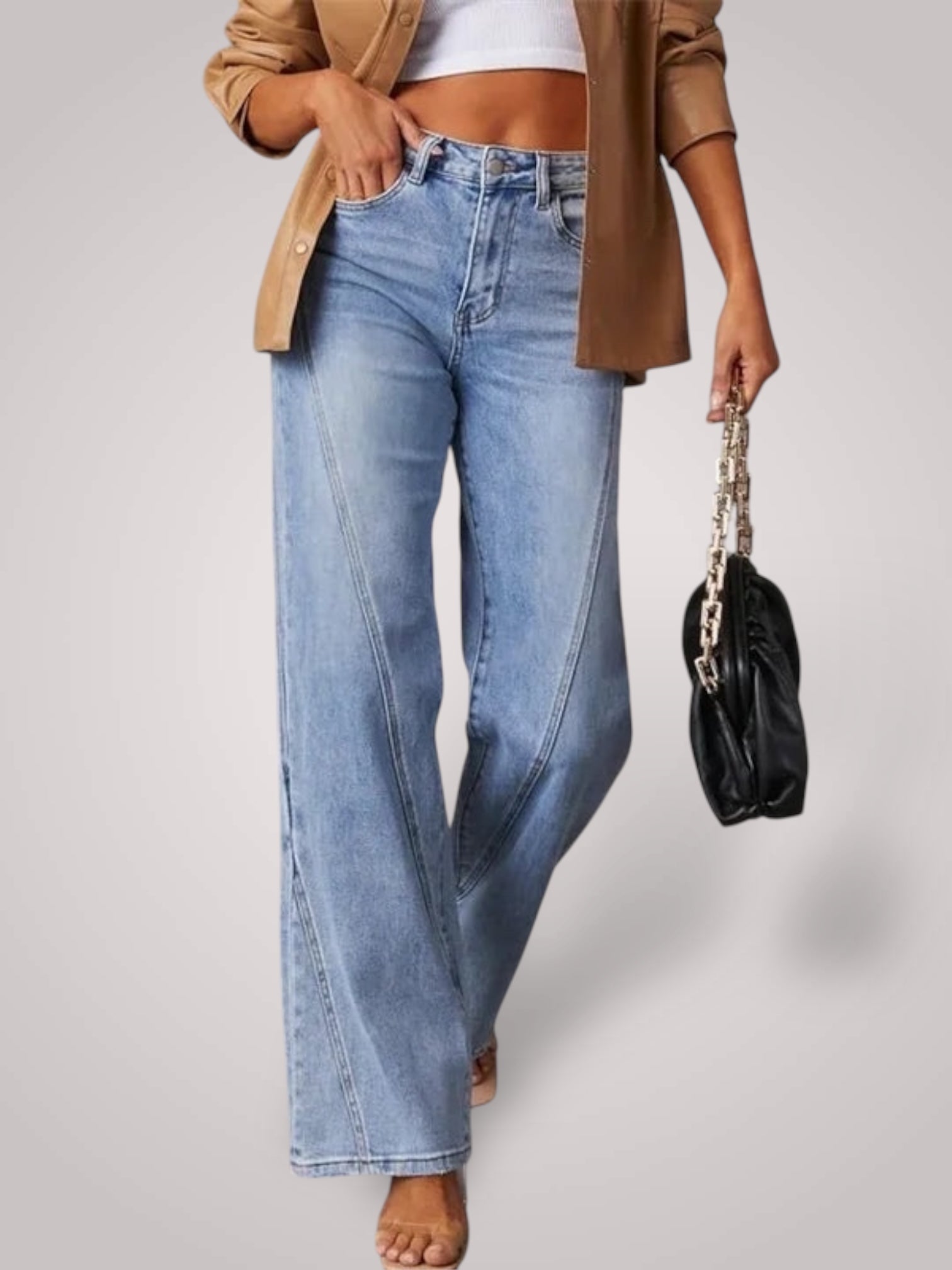 Lova – Weite Mid-Rise-Jeans für Damen – Ansicht 5