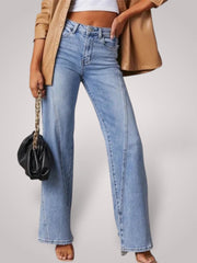 Lova – Weite Mid-Rise-Jeans für Damen – Ansicht 4