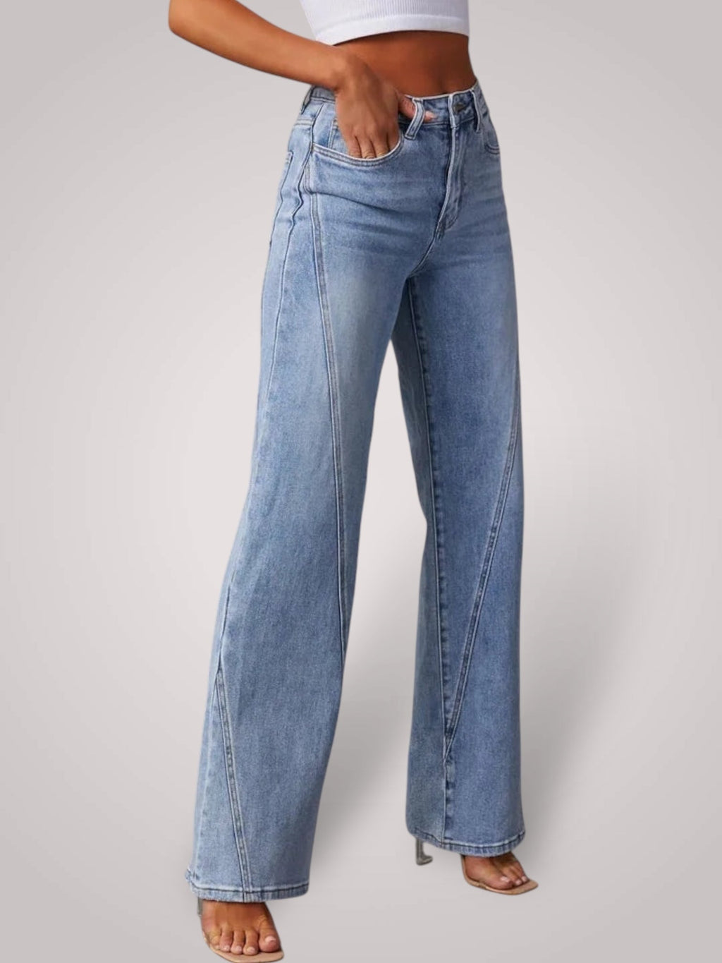 Lova | Jeans mit mittelhohem Bund und weitem Bein