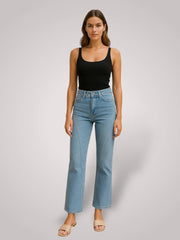 Lova – Weite Mid-Rise-Jeans für Damen – Ansicht 8