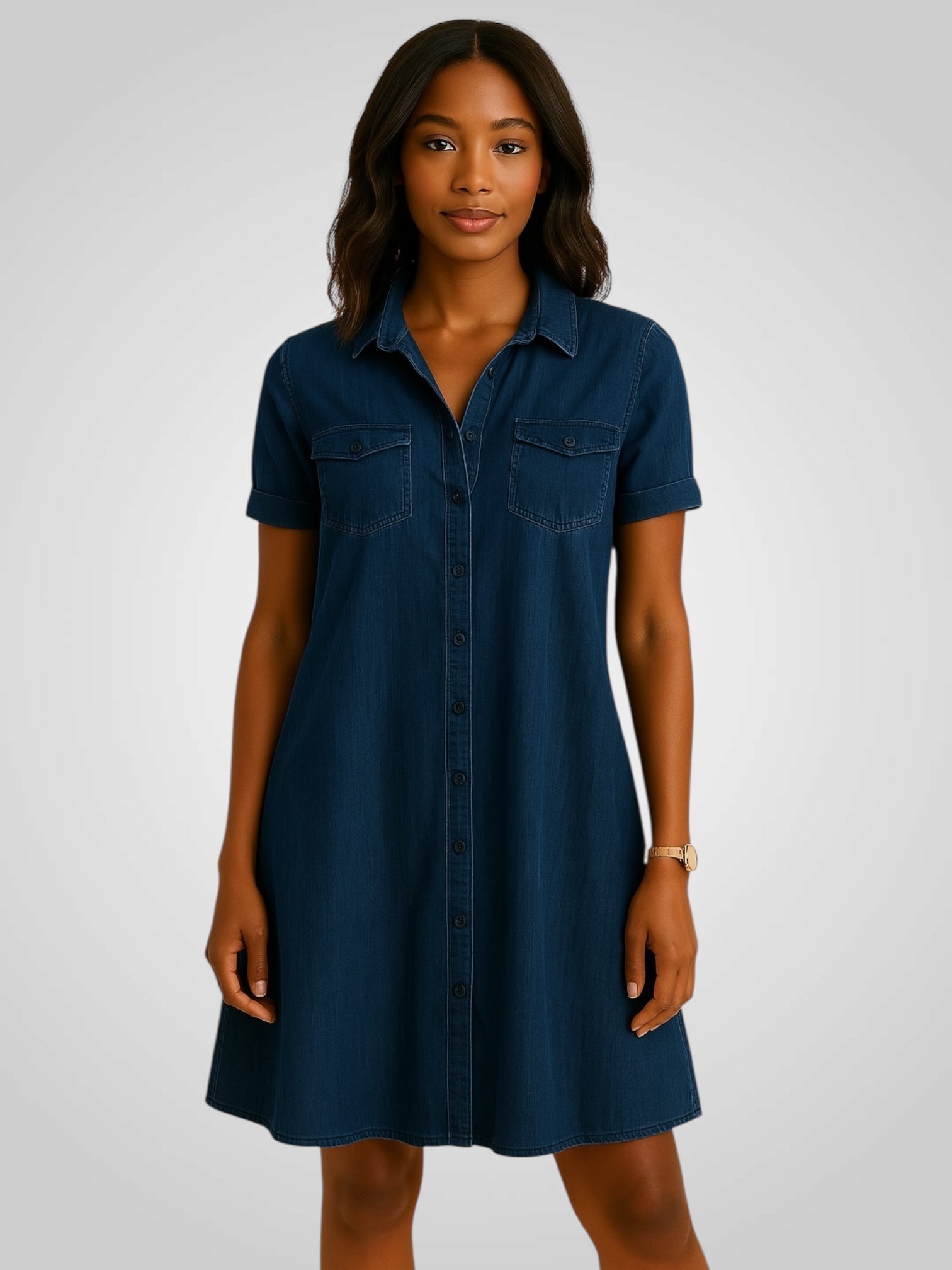 Claire – Jeanskleid für Damen in EasyFit-Passform – Ansicht 3