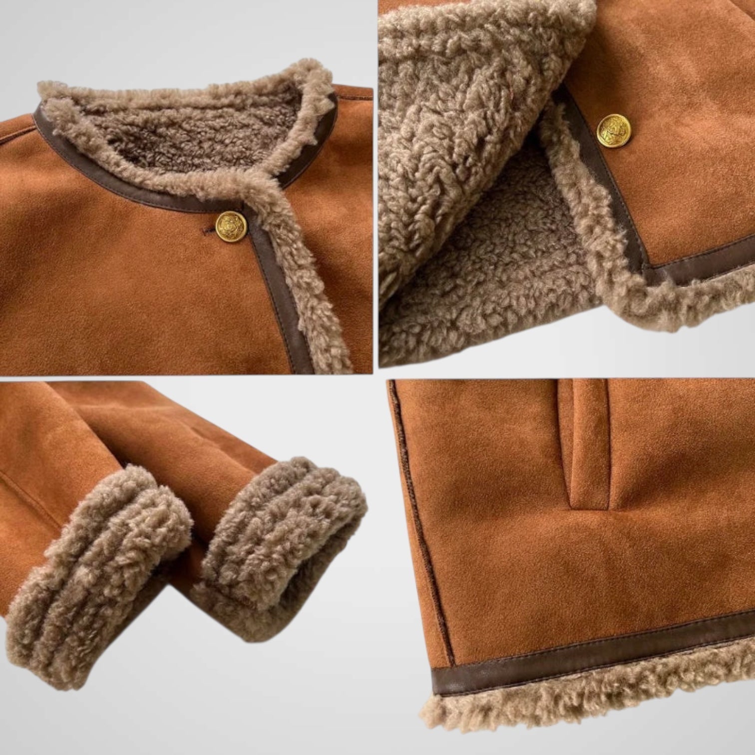 Imer Shearling-Jacke – Ansicht 3