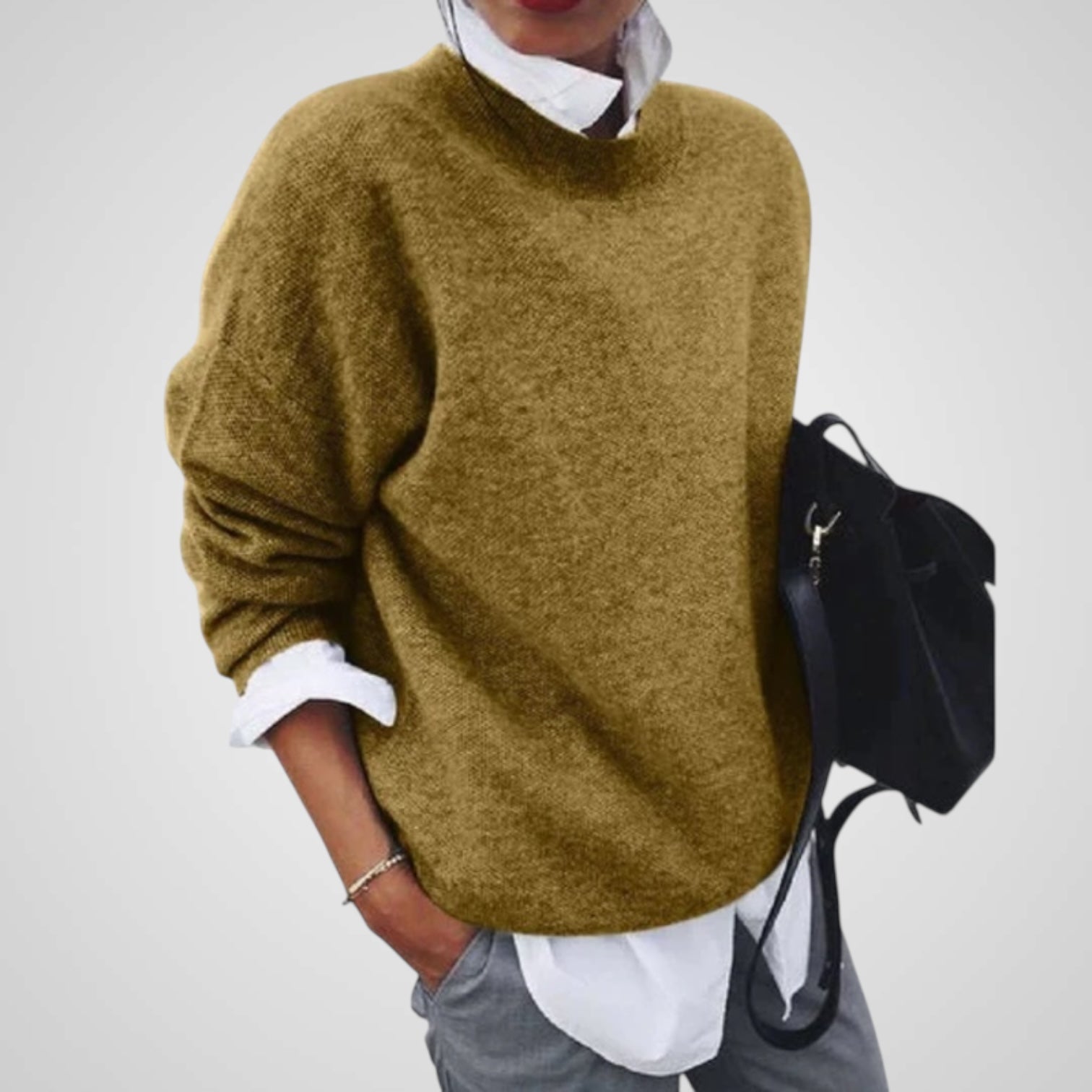 Lässiger Damen-Kaschmirpullover