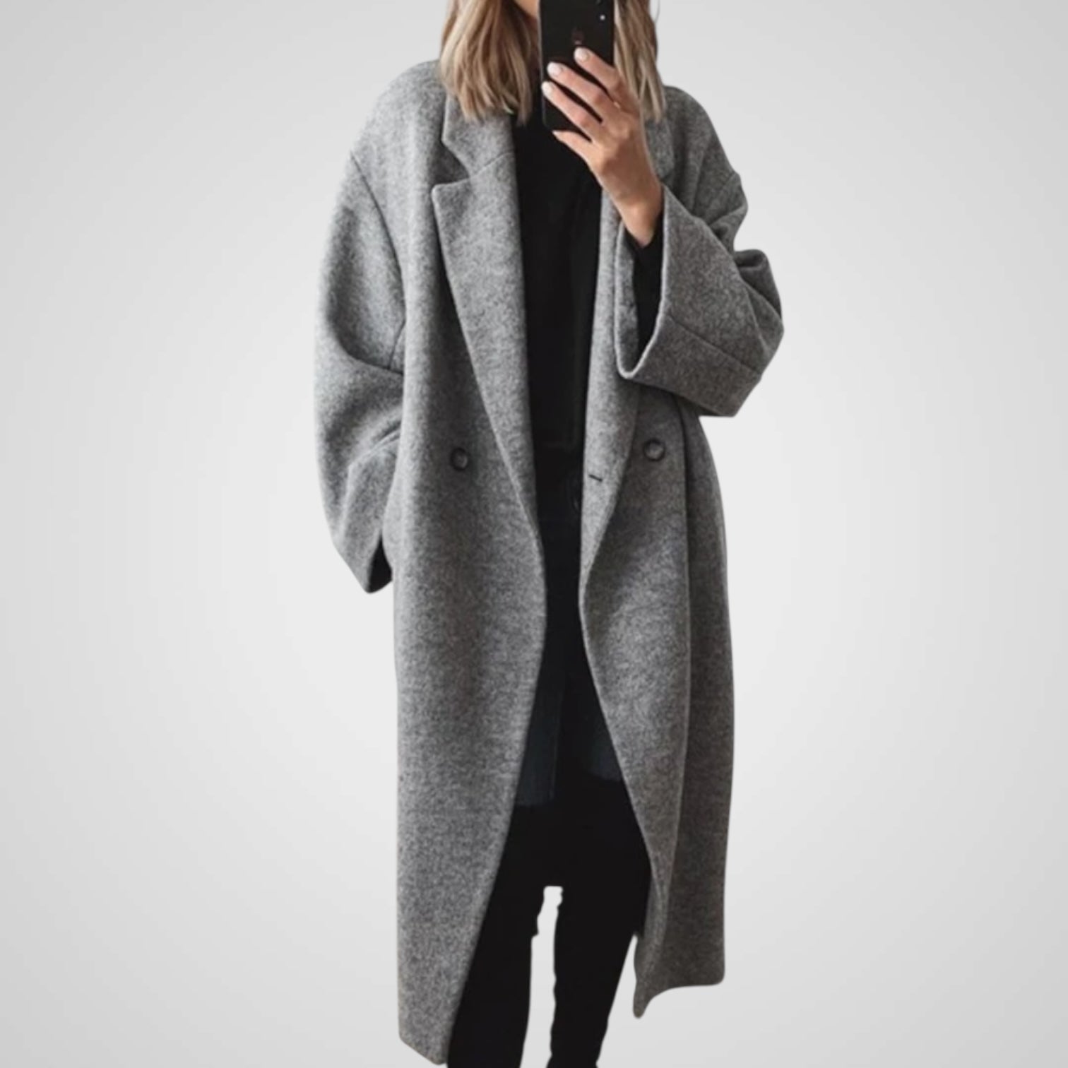 Nomi klassische lange Damen-Winterjacke