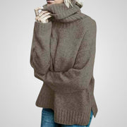 Anna bequemer Damen-Rollkragenpullover aus Wolle