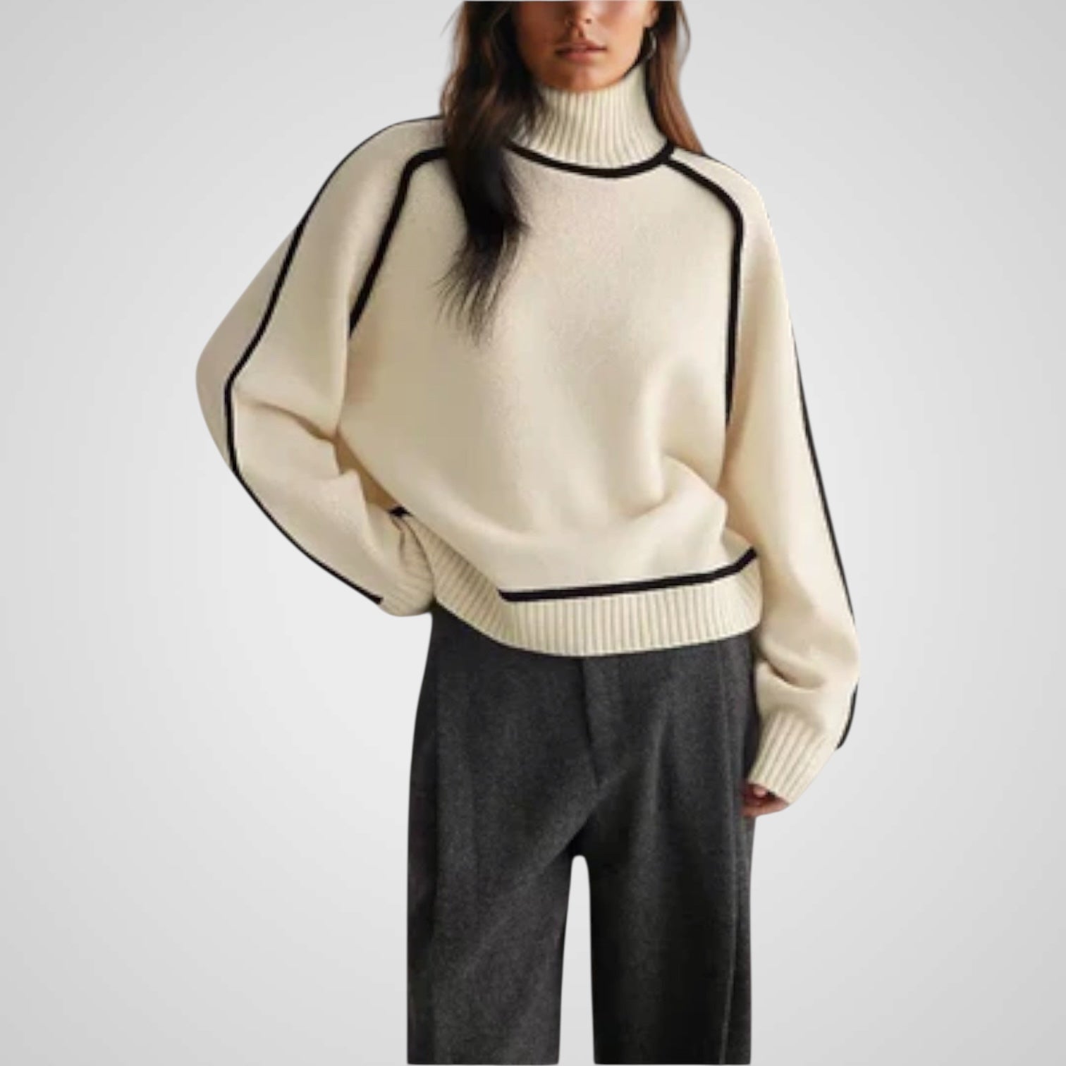 Dora weicher Damen-Rollkragenpullover