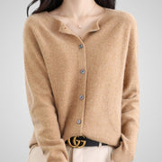 Reva – Damen-Strickjacke aus Wolle und Kaschmir – Ansicht 10