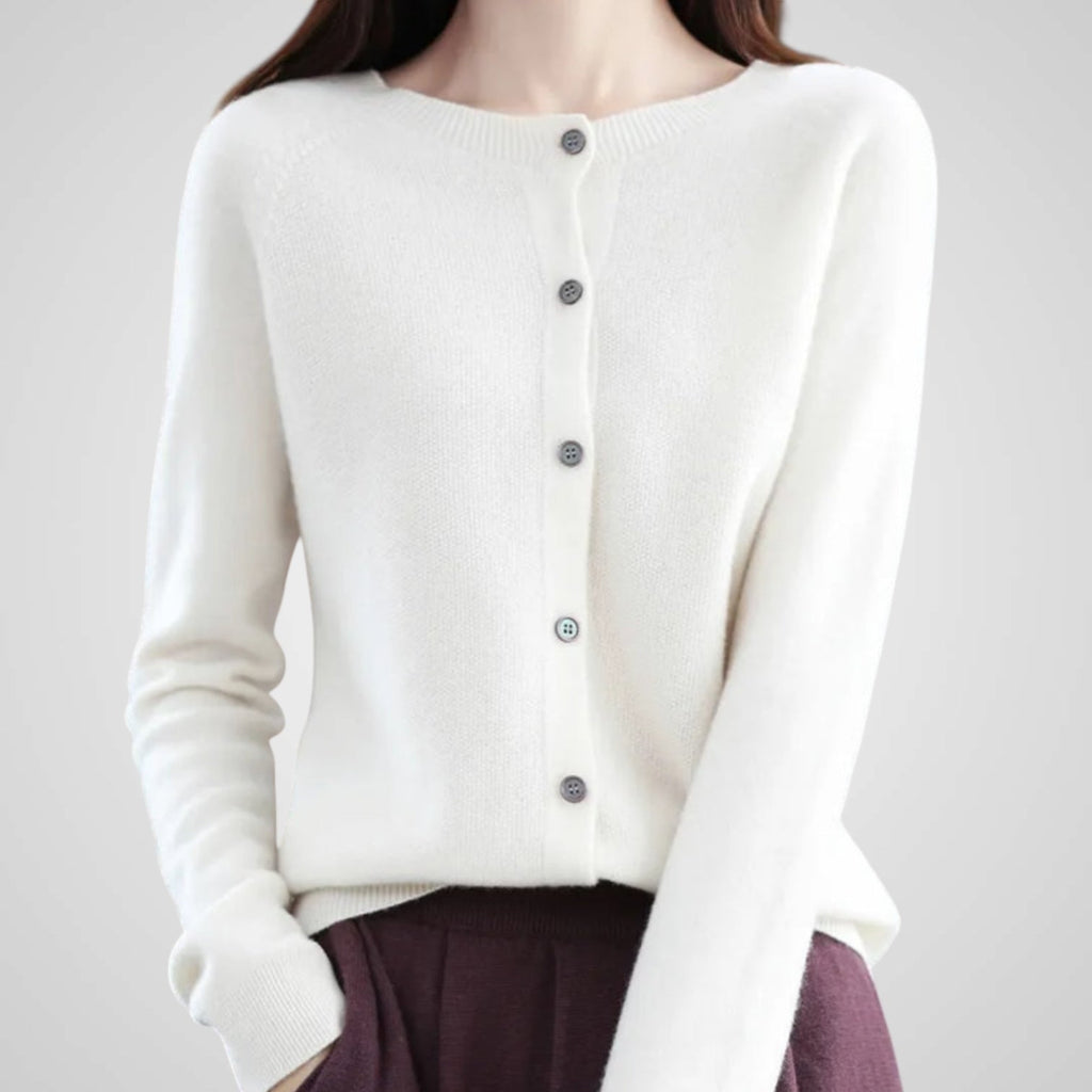 Reva | Strickjacke aus reiner Wolle und Kaschmir