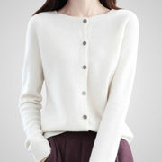 Reva – Damen-Strickjacke aus Wolle und Kaschmir – Ansicht 15