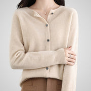 Reva – Damen-Strickjacke aus Wolle und Kaschmir – Ansicht 5