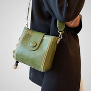 Ouro – Retro-Tasche für Damen mit breitem Schultergurt – Ansicht 7