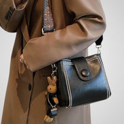 Ouro – Retro-Tasche für Damen mit breitem Schultergurt – Ansicht 2