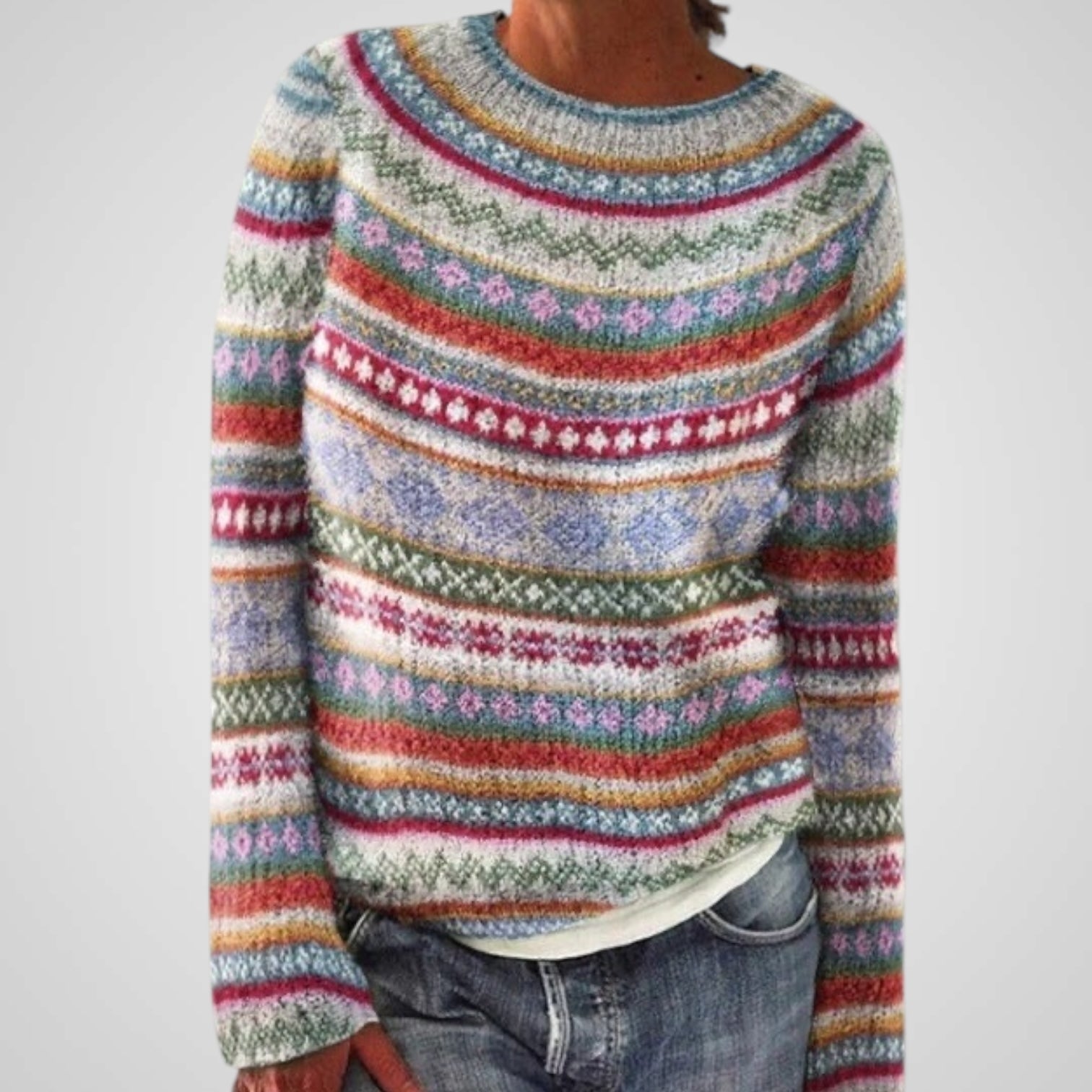 Yancy – Warmer Wollpullover für Damen – Ansicht 3