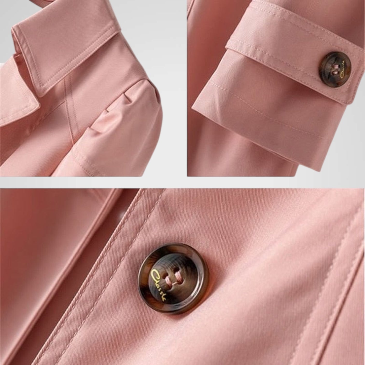 Traci – Knielanger Trenchcoat für Damen – Ansicht 5