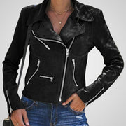 Fura – Leder-Bikerjacke für Damen – Ansicht 4