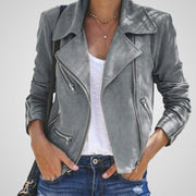 Fura – Leder-Bikerjacke für Damen – Ansicht 3
