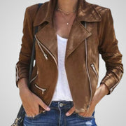 Fura – Leder-Bikerjacke für Damen – Ansicht 2