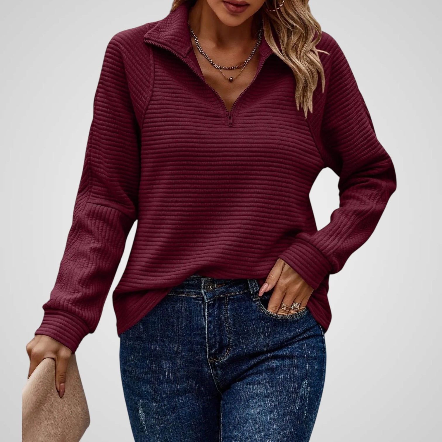 Nori – Eleganter Pullover für Damen – Ansicht 9