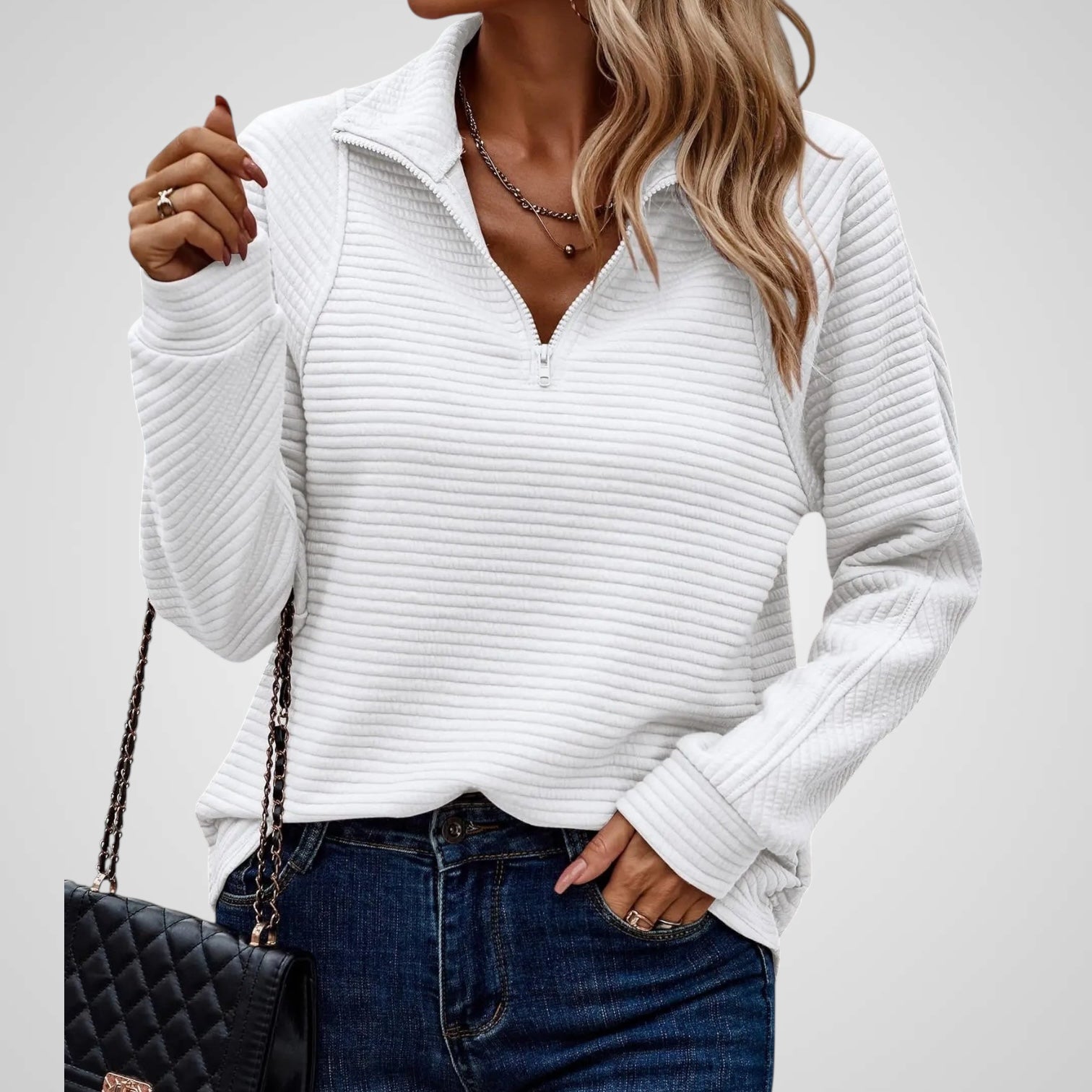 Nori – Eleganter Pullover für Damen – Ansicht 2