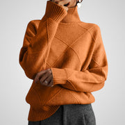 Ava – Lockerer Kaschmir-Rollkragenpullover für Damen
