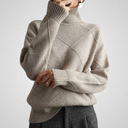 Ava – Lockerer Kaschmir-Rollkragenpullover für Damen – Ansicht 10