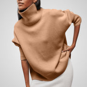 Nora – Rollkragenpullover für Damen mit Puffärmeln – Ansicht 4
