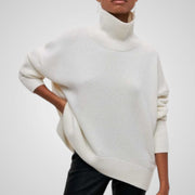 Nora – Rollkragenpullover für Damen mit Puffärmeln – Ansicht 3
