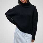 Nora – Rollkragenpullover für Damen mit Puffärmeln – Ansicht 6