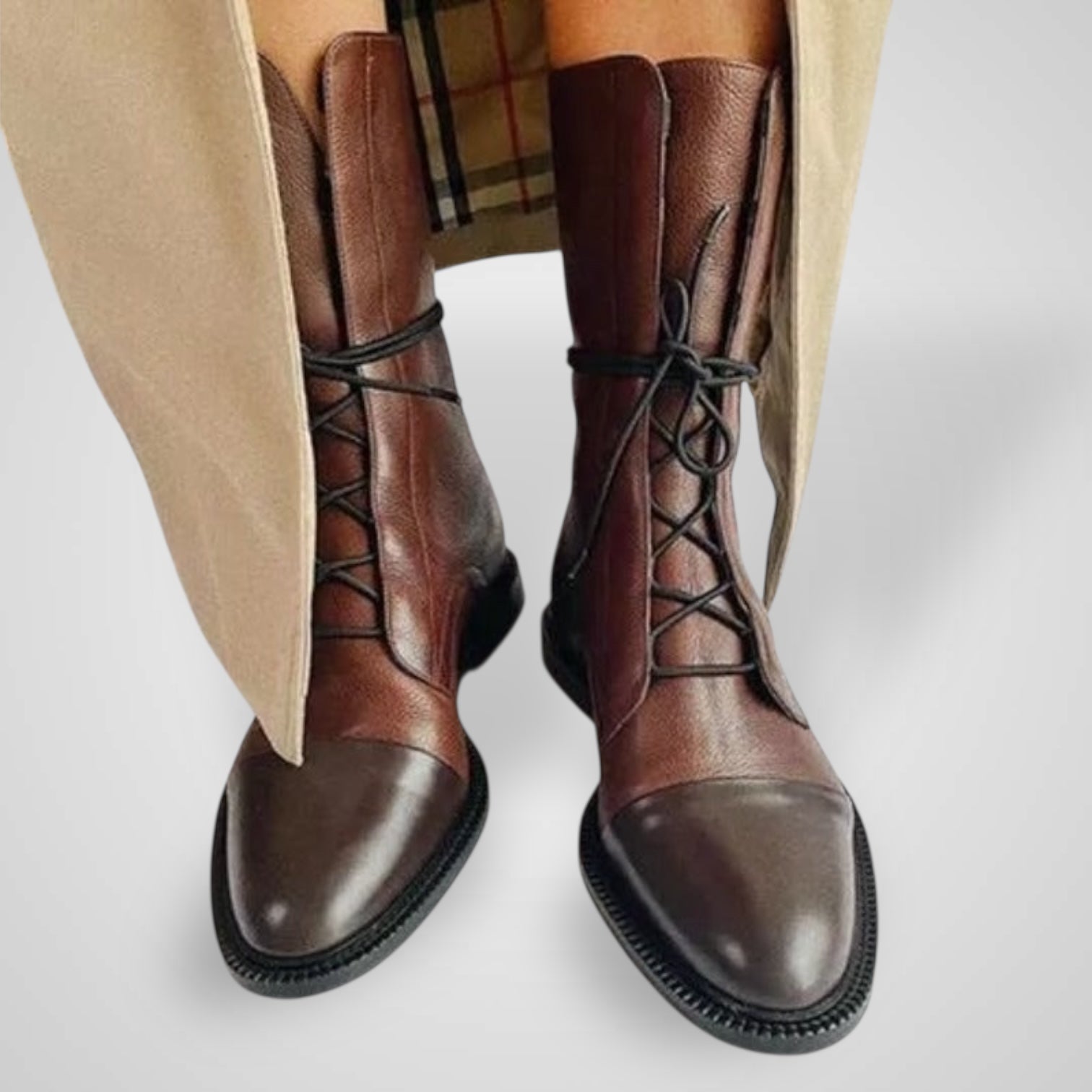 Vizzy – Vegane Lederstiefeletten für Damen – Ansicht 2