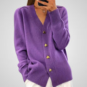 Sari – Woll-Cardigan für Damen mit Knöpfen – Ansicht 3
