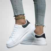Elli reinweiße Damen-Sneaker aus Öko-Leder