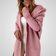 Savage Damen-Strickmantel mit Kapuze