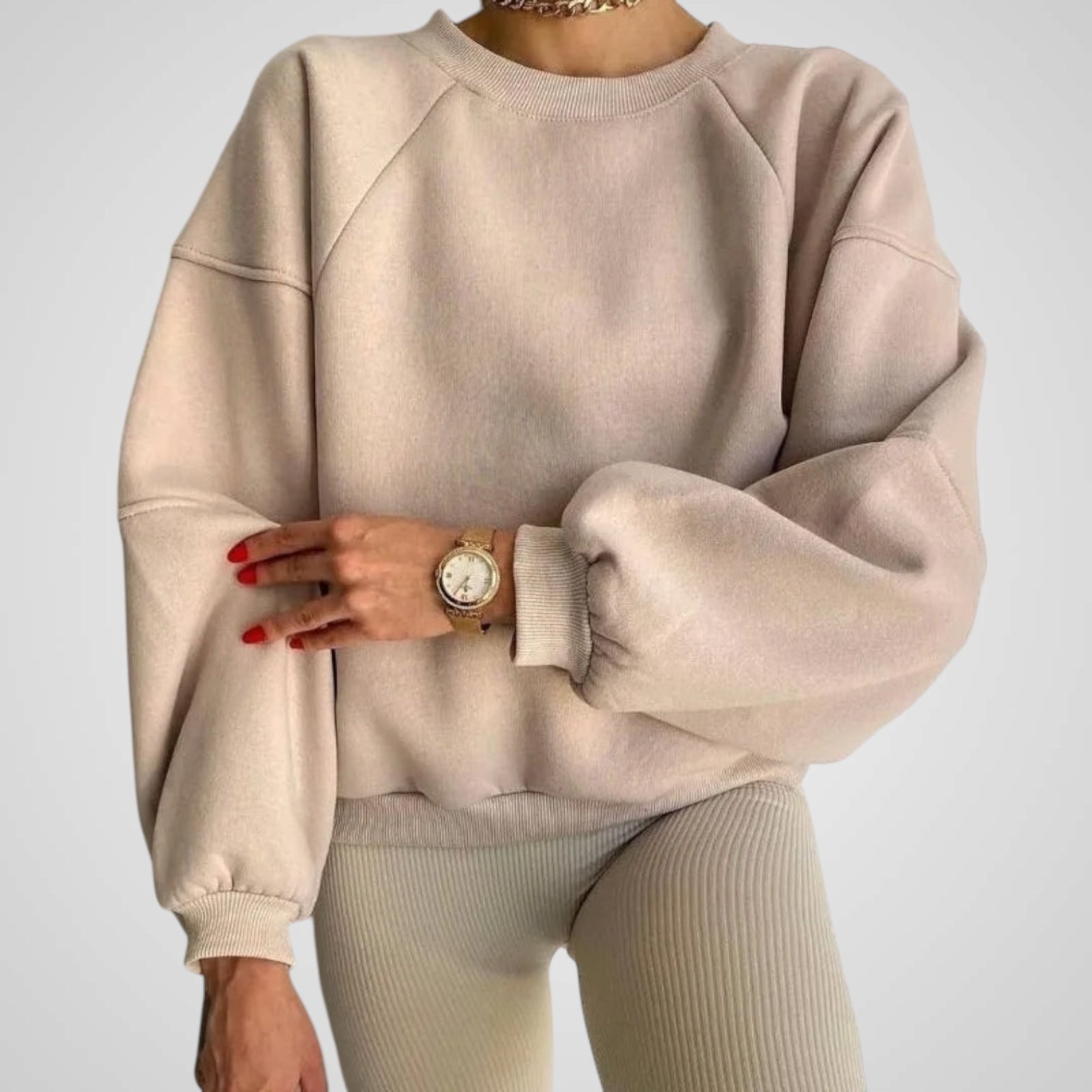 Carol Damenpullover mit weitem Rundhalsausschnitt