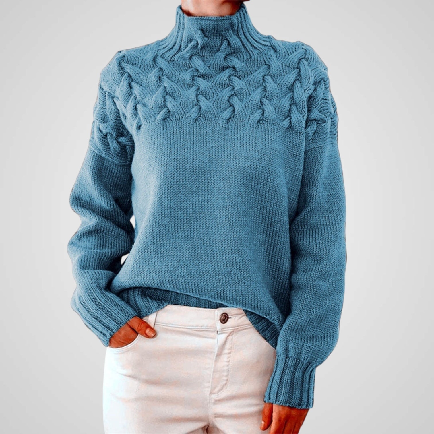 Cash Damen-Kaschmirpullover mit Rollkragen