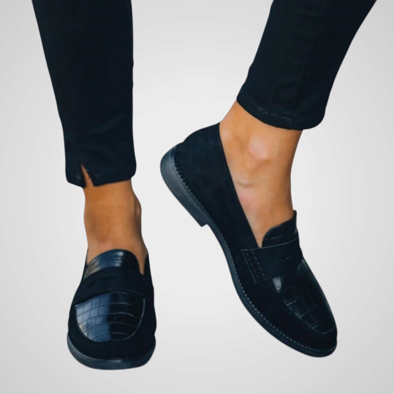 Damen-Lederslipper Ravi – luxuriöse Mokassins – Ansicht 4